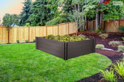 G21 Crop magaságyás 183 x 68 x 54, WPC, Ében