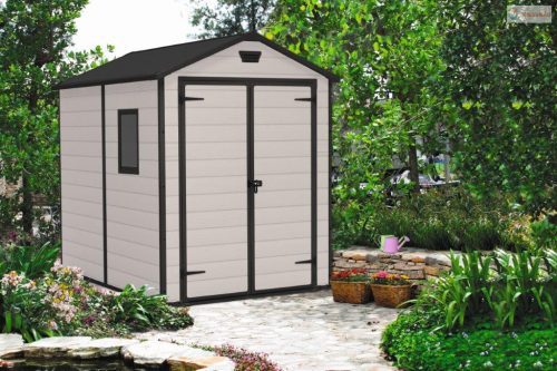 Keter MANOR 6 x 8 DD kerti tároló bézs, padlóval