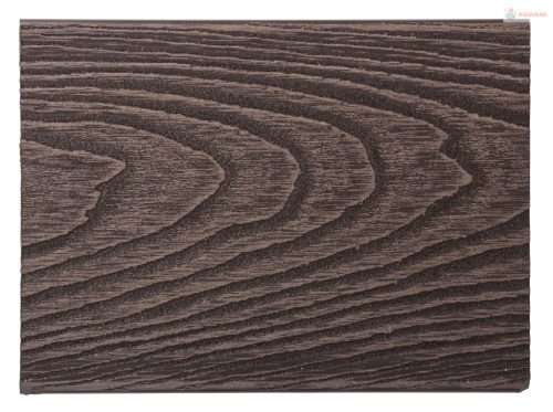 G21 padlóburkolat 2,5 x 14,8 x 400 cm, Dark Wood kerek lyukakkal, WPC