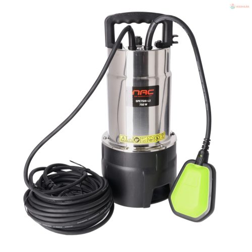 NAC merülő szennyvízszivattyú SPE75HI-L2 rozsdamentes