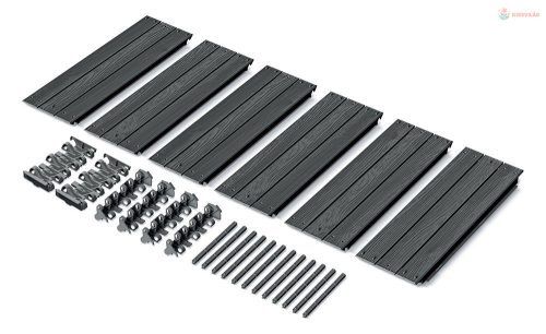 Prosperplast BASE WOODY magaságyas 149,2 cm antracit