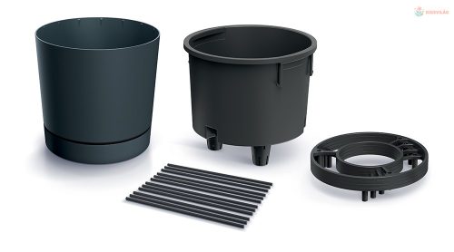 Virágcserép Prosperplast HOME GROWER paradicsom termesztéséhez 14,5 l antracit színben