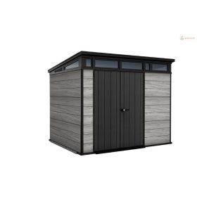 Kerti ház Keter PENT Signature 9x7 Storm Grey, padlóval