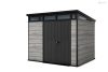 Kerti ház Keter PENT Signature 9x7 Storm Grey, padlóval
