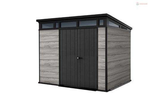 Kerti ház Keter PENT Signature 9x7 Storm Grey, padlóval