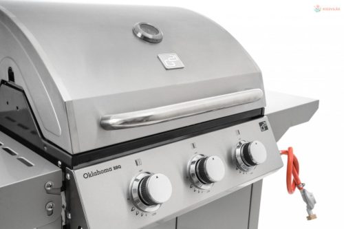 G21 Oklahoma BBQ Premium line gázgrill, 3 égőfej + ajándék nyomáscsökkentő