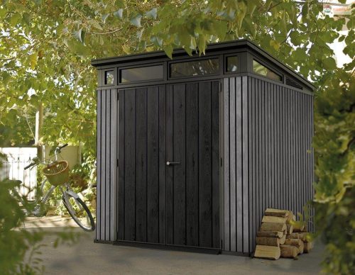 Kerti ház Keter PENT Signature 7 x7 Vertical szürke, padlóval