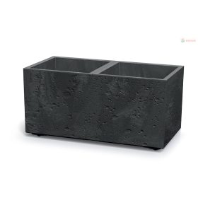   Virágcserép Prosperplast SIERRA CASE beton hatású 77 cm fekete beton