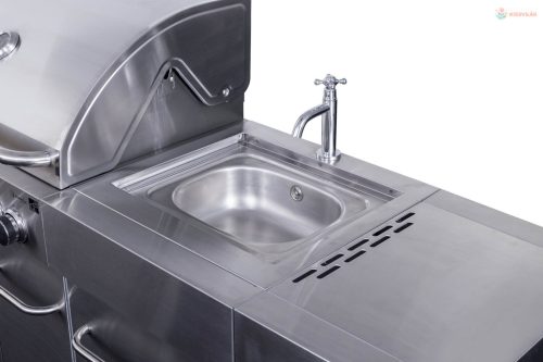 G21 Arizona gázgrill, BBQ Premium Line konyha 6 égőfej + ajándék nyomáscsökkentő