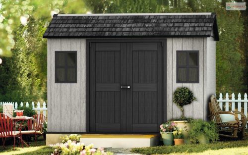 Keter Oakland 1175SD kerti tároló szürke, padlóval