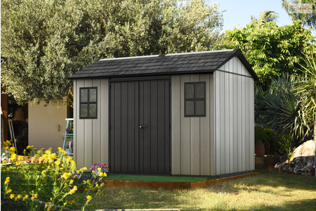 Keter Oakland 1175SD kerti tároló szürke, padlóval