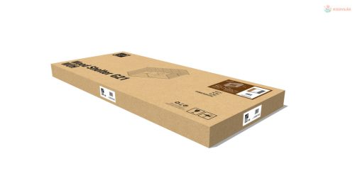 Tüzifa tároló G21 WOH 136 - 182 x 75 cm, barna