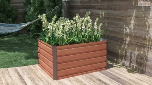 G21 Daisy magaságyás 100 x 80 x 52 cm, fémlemez, barna