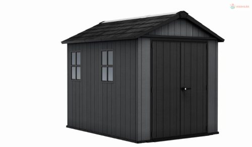 Kerti ház Keter Newton Plus széles 9x7,5 szürke, padlózattal