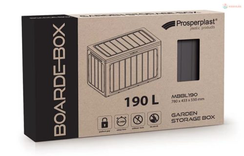 Prosperplast BOARDEBOX kerti doboz barna 190L