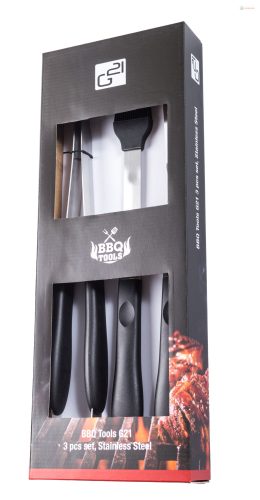 G21 grillező eszközkészlet 3 db, rozsdamentes acél