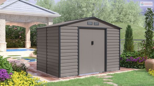 G21 GAH 529 - 277 x 191 cm-es kerti fém ház, szürke