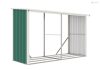 G21 WOH 682 tüzifa tároló - 302 x 119 cm, zöld