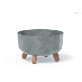 Prosperplast GRACIA LOW kaspó 28,5 cm beton effect