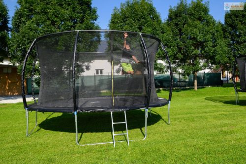 G21 SpaceJump trambulin védőhalóval, 430 cm, ajándék létrával