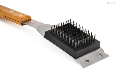 Grillezőeszköz G21 tisztítókefe fa nyéllel