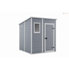   Keter MANOR 6 x 6 Penthouse kerti tároló szürke / fehér, padlóval