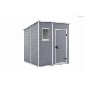   Keter MANOR 6 x 6 Penthouse kerti tároló szürke / fehér, padlóval