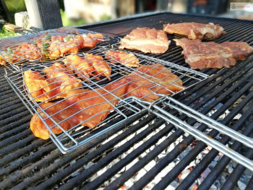 G21 grillező eszköz - rács 3 halra, rozsdamentes acél