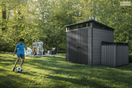 Keter Cortina 7x7 kerti tároló grafitszürke, padlóval