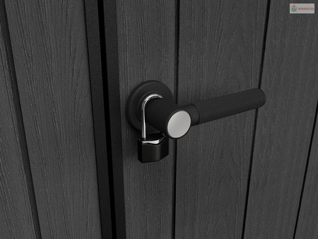 Keter Cortina 7x7 kerti tároló grafitszürke, padlóval