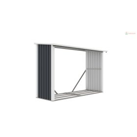 G21 WOH 335 tüzifa tároló - 242 x 89 cm, antracit