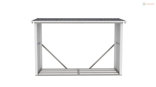 G21 WOH 335 tüzifa tároló - 242 x 89 cm, antracit