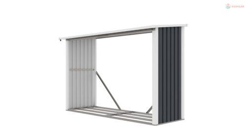 G21 WOH 335 tüzifa tároló - 242 x 89 cm, antracit