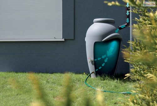 Prosperplast AQUACAN hordó szürke 360l