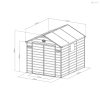 G21 Boston 670 kerti ház - 241 x 278 cm, műanyag, szürke