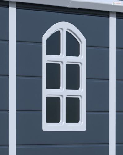 G21 Boston 670 kerti ház - 241 x 278 cm, műanyag, szürke