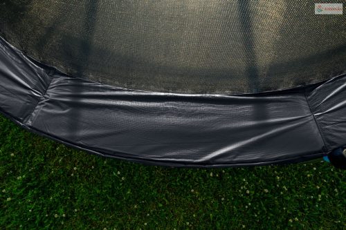 G21 SpaceJump trambulin védőhalóval, 366 cm, ajándék létrával, fekete színben