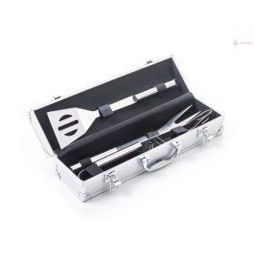G21 grillező eszközkészlet, 3 db, alumínium bőrönd
