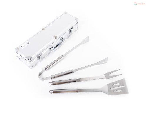 G21 grillező eszközkészlet, 3 db, alumínium bőrönd