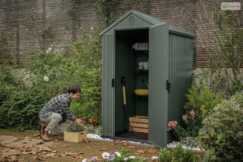 Keter Darwin 4 x 4 zöld kerti tároló padlóval