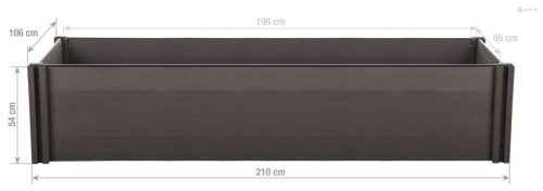 G21 Crop magaságyás 210 x 106 x 54, WPC, Ében