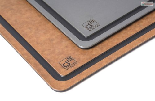 G21 EcoCut szeletelődeszka természetes cellulózból – 2 darabos készlet, barna/grafit színben