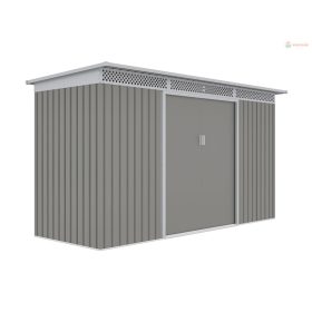 Kerti ház G21 GRAH 483 - 340 x 142 cm, metál szürke