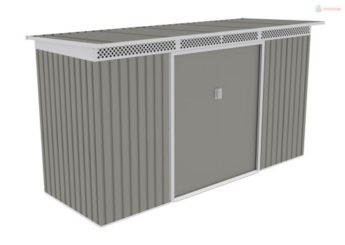 Kerti ház G21 GRAH 483 - 340 x 142 cm, metál szürke