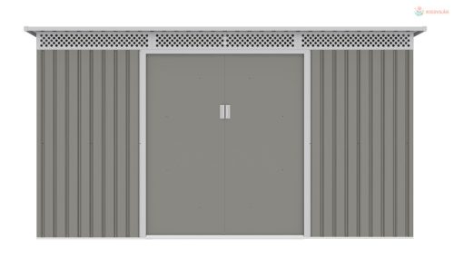 Kerti ház G21 GRAH 483 - 340 x 142 cm, metál szürke