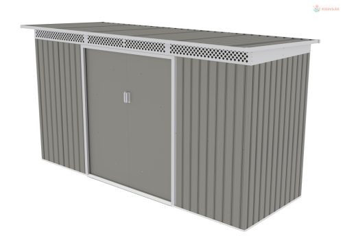 Kerti ház G21 GRAH 483 - 340 x 142 cm, metál szürke