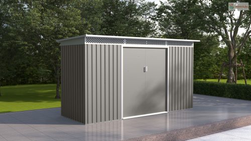 Kerti ház G21 GRAH 483 - 340 x 142 cm, metál szürke