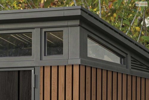 Kerti ház Keter PENT Signature 9x7 Vertical  barna, padlóval