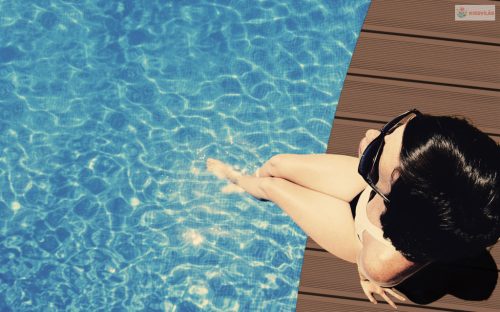 G21 kültéri padlóburkolat 2,5 x 14 x 300 cm, cseresznye szín, WPC