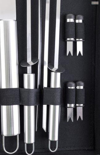 G21 grillező eszközkészlet 17 db, alumínium bőrönd